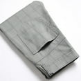 thumbnail image 7 of SOOMLON Men's Pants Slim Stripe Casual Pants Striped Plaid Trousers Slim Suit Pants Gray S, 7 of 7
