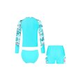 thumbnail image 2 of Doomiva Girls 3 Pcs Rash Guard Sets Athletic Swimsuits Beach Tankini Upf 50+ Swim Shirts Brief with Shorts Green 12, 2 of 5