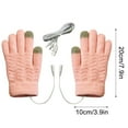 thumbnail image 3 of Kugisaki Heated Gloves for Men Women USB Hand Warmer Heating Gloves Touch Screen Water Resistant Windproof Liner Thermal Glove, 3 of 4