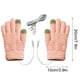 thumbnail image 3 of Guantes calefactados por USB | Guantes de invierno con pantalla táctil para mujer - Calefacción recargable de doble cara | Forro suave de poliéster | Un par, una talla es el más adecuado con un, 3 of 3