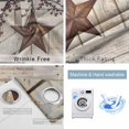 thumbnail image 4 of Texas Star Vintage Blackout Curtains for Bedroom/Living Room, Thermal Insulated Kitchen Curtains, Brown Retro Berry Beige Wooden Grommet Darkening Window Treatment Drapes 52"x84"x2, 4 of 8