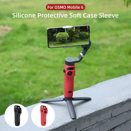 

Niyofa Silicone Protective Cover Compatible with OSMO Mobile 6 Soft Stabilizer Protective Case Sleeve Durable Handheld Gimbal Stabilizer Protection Cover Anti-Slip Silicone Cover