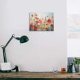 thumbnail image 2 of Wildflower Wall Art Colorful Floral Pictures Framed Printed Art for Bathroom Nature Botanical Canvas Prints Poster Modern Abstract Flowers Painting Artwork Living Room Bedroom Home Decorations, 2 of 6