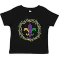 thumbnail image 3 of Inktastic Mardi Gras Fleur de Lis Beads Boys or Girls Toddler T-Shirt, 3 of 5