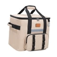 thumbnail image 2 of Bolsa más enfriador Bolsa térmica Reutilizable Zipe Versátil Lunch Box Lunch Tote para caminatas Trips de día de parque Almuerzo de trabajo Caqui, 2 of 8