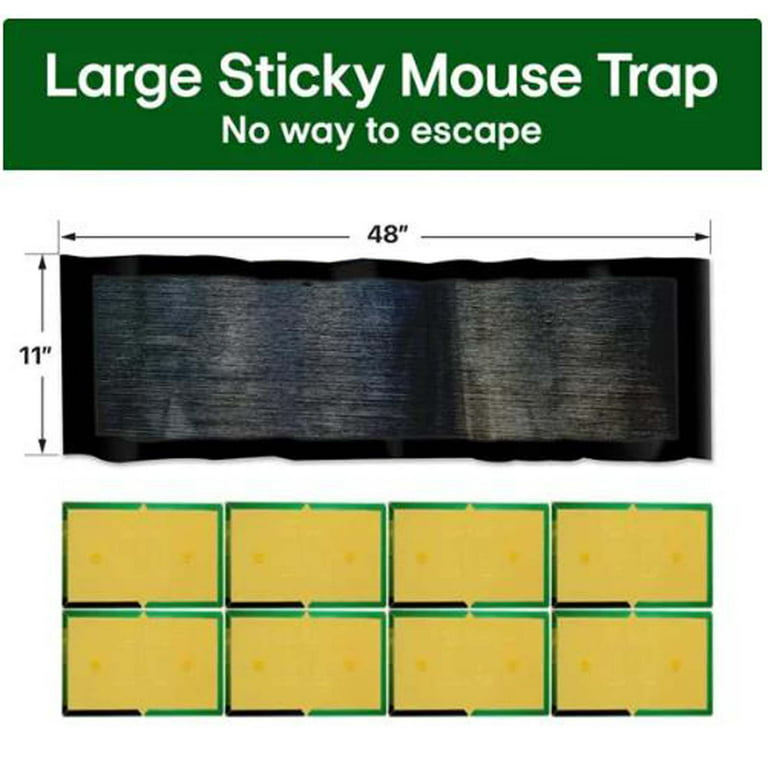  LULUCATCH Sticky Mouse Trap, 48 Pack Large Glue Traps