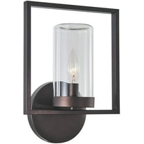 RADIANCE Goods Transitional 1 Light Rubbed Bronze Outdoor/Indoor Wall Sconce 13" Tall