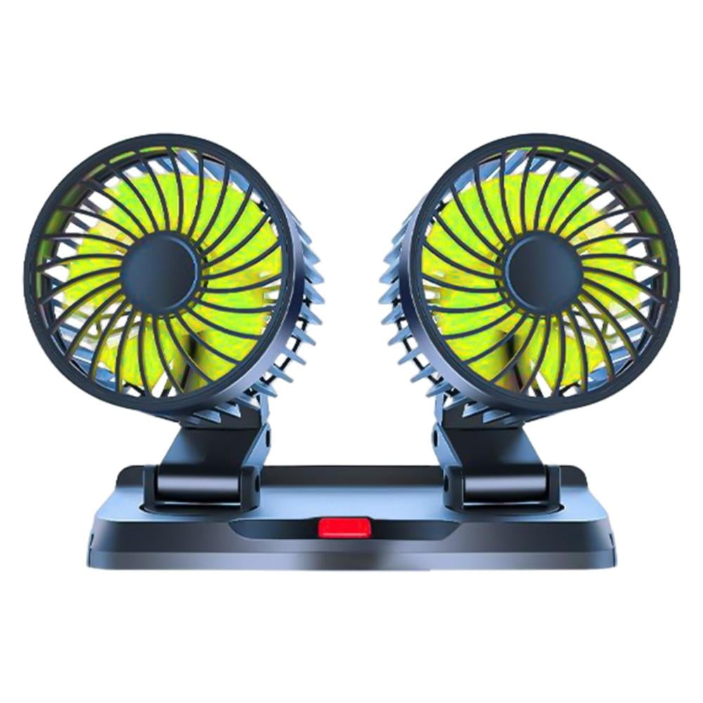 USB Car FanCar Cooling Fan Auto Fan Quiet360 Degree Rotation Vehicle