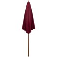 thumbnail image 4 of Northlight 8.5ft Outdoor Patio Market Umbrella with Wooden Pole, Burgundy, 4 of 5