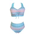 thumbnail image 1 of Trajes de Baño de Bikini de Mujer Impreso sin Espalda Dividido Conjunto de Cintura Alta, Trajes de Baño de Bikini de Mujer Sexy Y Casual, 1 of 6