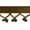 Brown, variant on Expo Int'l 2 yards of 1 1/2" Beaded Y Fringe W /Tied Bow Trim