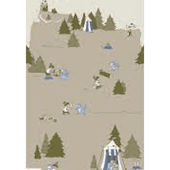 Stof Fabrics Ollie Camp Knight Tan Cotton Fabric By The Yard