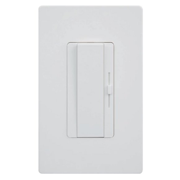 3 Way/1 Way Universal Dimmer with Adjustment Dial and Screwless Wall Plate 0-100% Dimming Range