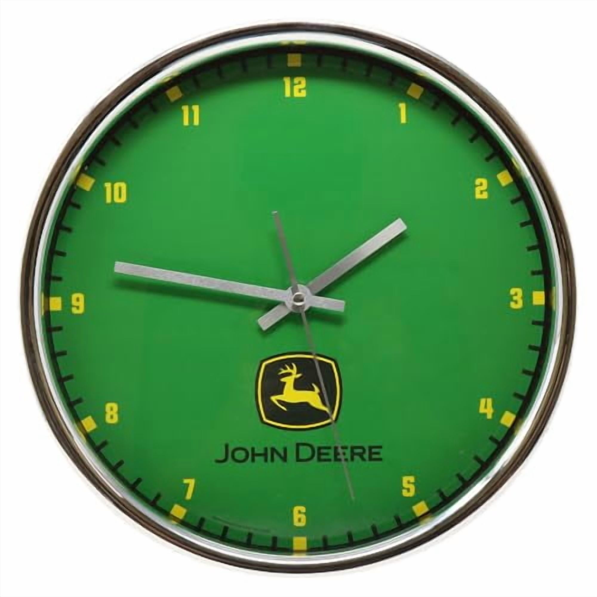 WinCraft John Deere Chrome Wall Clock (Green)