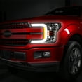 thumbnail image 6 of DNA Motoring For 2018-2021 Ford F150 LED DRL Sequential Signal Chrome Amber Halogen Headlight Pair, 6 of 10