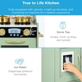 thumbnail image 6 of Best Choice Products Pretend Play Kitchen Wooden Toy Set for Kids w/ Telephone, Utensils, Oven, Microwave - Sage, 6 of 8