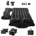 thumbnail image 1 of KFFKFF Car Air Mattress, Inflatable Back Seat Car Camping Mattress, Flocking Travel Beds, Durable Portable Sleeping Pad with Air Pump, 2 Pillows, Nozzle, Carry Bag, 1 of 9