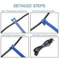 thumbnail image 4 of 50pcs Durable Soft Nylon Strap Reusable Velcro Ties Self Adhesive Tape, 4 of 5