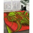 thumbnail image 3 of Ahgly Company Machine Washable Indoor Rectangle Transitional Dark Yellow Green Area Rugs, 8' x 10', 3 of 7