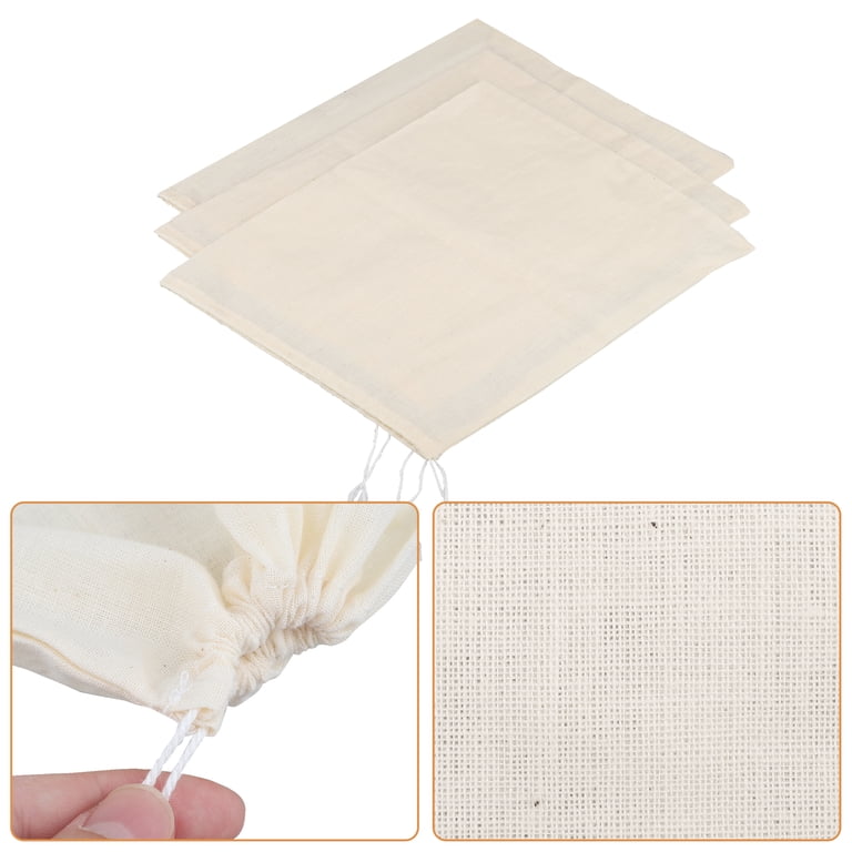 TSV 3-Piece Nut Milk Bags Cotton Cheesecloth photo 5