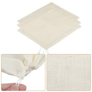 EEEkit 3pcs Nut Milk Bags, Reusable Fine Mesh Cheesecloth Bags, Almond Milk Strainers for Soy Yogurt Cold Brew Coffee Tea Juice, Beige