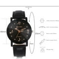 thumbnail image 2 of Man Woman Music Notes Music Symbol Black Face Watch-143-B, 2 of 5