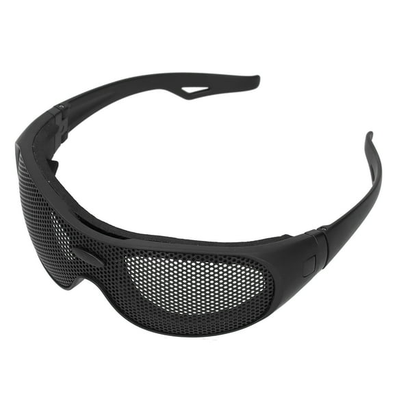 Peahefy Military Goggles,Air-soft Goggles,Safety Goggles Impact Resistant Iron Mesh Pattern UV400 for Military Fans CS Outdoor Game