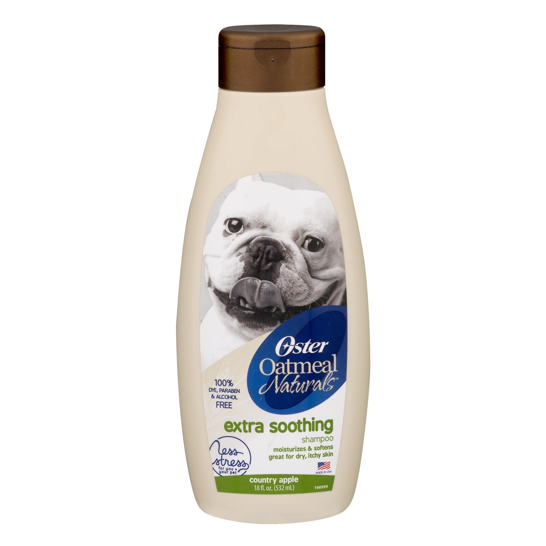 Oster Oatmeal Naturals Extra Soothing Dog Shampoo, Country Apple, 18 oz.