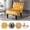 Mustard, variant on 31" Velvet Butacas Para Sala Couch, Comfy Small Chair with Tufted Cushion, Reading Nook Chair with Wooden Legs for Living Office Seating, Teal