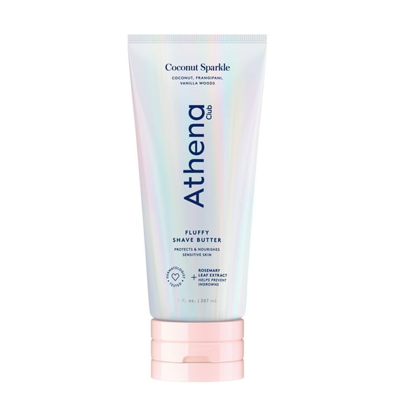 Athena Club Fluffy Shave Butter - 7oz, Coconut Sparkle