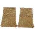 thumbnail image 4 of HOMEMAXS 2pcs Woven Straw Flower Vase Rustic Style Decorative Vase Desktop Straw Vase Ornament, 4 of 8