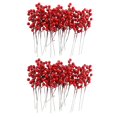 thumbnail image 1 of Tallos de bayas rojas de Navidad artificiales para decoraciones de árboles de Navidad, 1 of 5