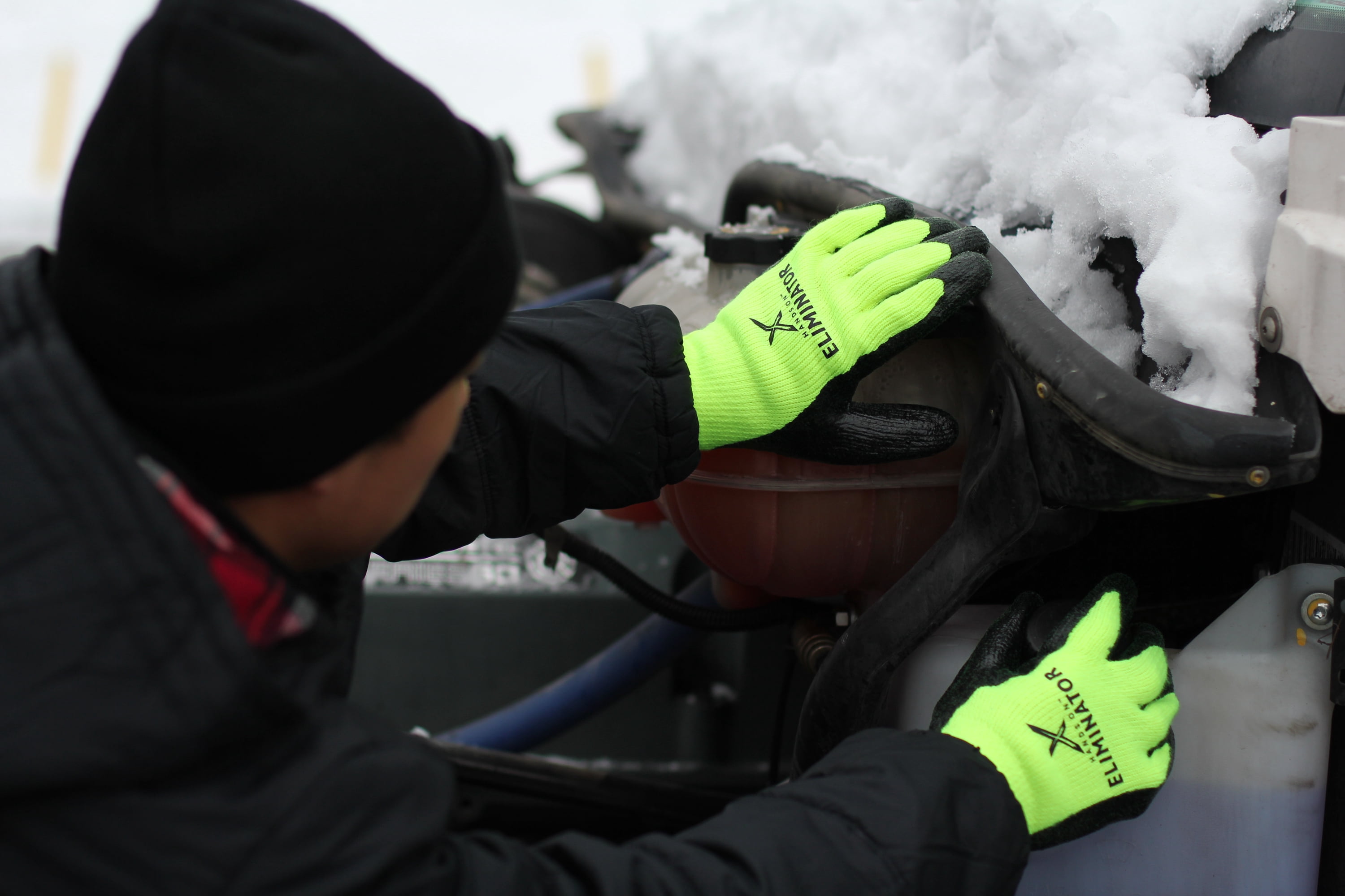 CD9450-XL, Premium Nitrile Coated Gloves, Lined for Warmth, Smooth Finish