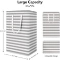 thumbnail image 2 of 2 Pack 75L Laundry Hamper Collapsible-Large  Laundry Baskets,Freestanding Waterproof Clothes Hamper with Easy Carry Handles in Laundry Room Bedroom Bathroom College Dorm for Adults,Gradient Grey, 2 of 9