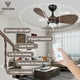 thumbnail image 2 of Ventilador de Techo con Luz para Recámara: Ventilador de Techo Pequeño y Silencioso de 30 Pulgadas con Control Remoto - 6 Velocidades y 3 Cc - Motor CC Reversible - Uso en Interiores y Exteriores - 3 Aspas de Nogal, 2 of 7