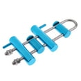 thumbnail image 2 of Advancent Escalada en roca Rack Descender Rappelling Montañismo al aire libre 4 Bar Caving Stop Belay Device Aleación de aluminio Profesional carpas Azul, 2 of 6