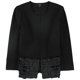 thumbnail image 1 of Chaqueta Alfani con dobladillo de piel sintética para mujer, negro, grande, 1 of 2