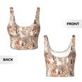 thumbnail image 5 of Lsque Woodland Animals in Neutral Tones Printed Women'S Sports Bra, Compression, Moisture Wicking, High-Impact Sports Bra For Women,Supportive sports bra-XX-Large, 5 of 9