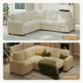 thumbnail image 2 of Neche Sectional Sofa with Storage Seat L Shaped Couch with Reversible Chaise Convertible Sectional Couches for Living Room, Beige, 2 of 12