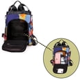 thumbnail image 6 of Ladies Multicolor Anti-Theft Oxford Backpack, Water Resistant, Medium, 6 of 7