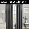 thumbnail image 3 of Eclipse Kendall Modern Blackout Curtains, 84 In Long x 42 In Wide, Charcoal, Sold as a Single Curtain Panel, 3 of 7
