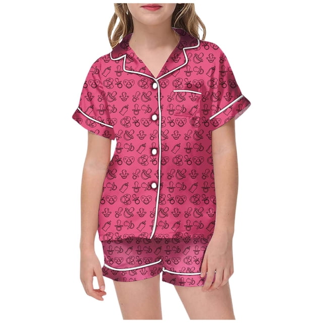 Kid DIY Hand Painted Homewear Set Colouring Pajama Sets For And Girl Can Play With And Wea 8 Girl Outfits