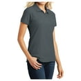 thumbnail image 4 of Yellow Rooster Female Core Classic Women Pique Polo Graphite 5XL, 4 of 6