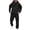 Black, variant on Luvrsol Big & Tall Men Athletic 2-Piece Lounge Tracksuit Solid Long Sleeve Hooded Top & Daily Wear Jogger Pants S-3XL
