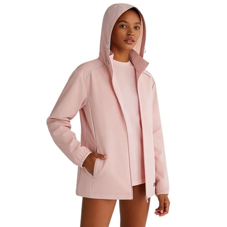 Sun Protection Shirts for Women Raincoat Jackets Hoodies Quick Dry Lightweight Zip Up Sportwear Jacket with Zip Pockets Pink XXL