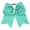 Blue, variant on LSLJS Children Girls Bow Heart Print Hair Ring Hair Rope Accessories, Kids Hair Clips