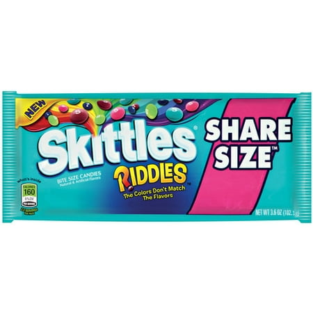 Skittles, Riddles Share Size Bite Size Candies, 3.6 Oz