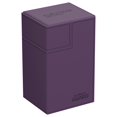 thumbnail image 1 of Deck Case Ultimate Guard Flip'n'Tray 80+ para 80 cartas TCG de doble manga, color morado, 1 of 8
