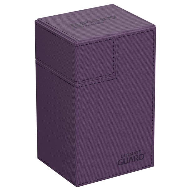 Deck Case Ultimate Guard Flip'n'Tray 80+ para 80 cartas TCG de doble manga, color morado