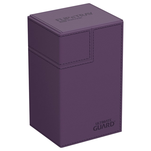 Deck Case Ultimate Guard Flip'n'Tray 80+ para 80 cartas TCG de doble manga, color morado